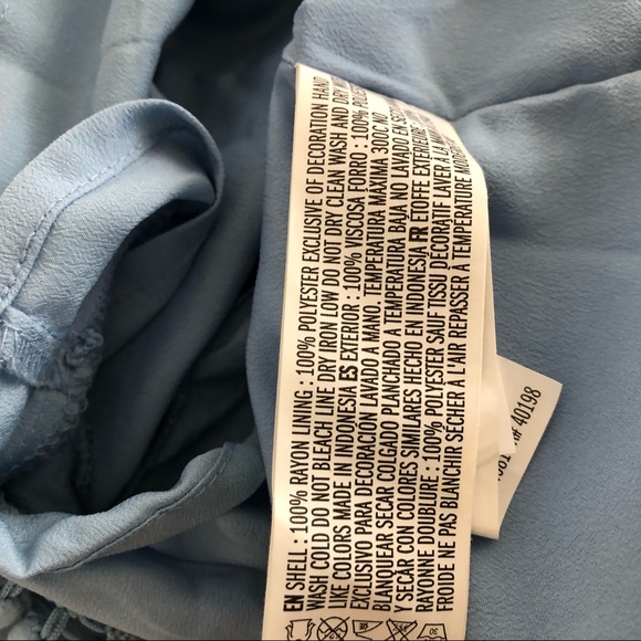 F21 light blue cap sleeve romper, large - Picture 6 of 6